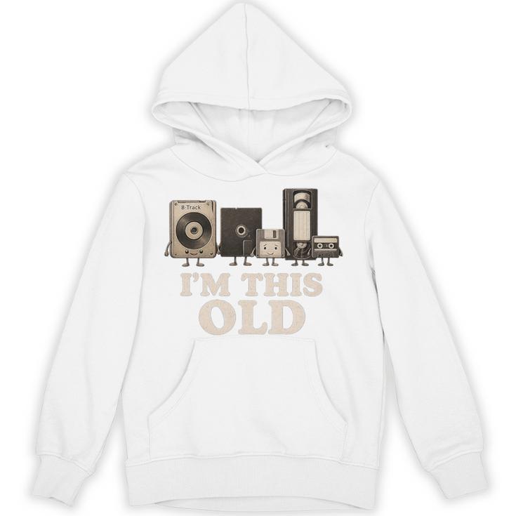 I’m This Old Retro Tech Nostalgia For 70s 80s Premium Tri-Blend Unisex Hoodie