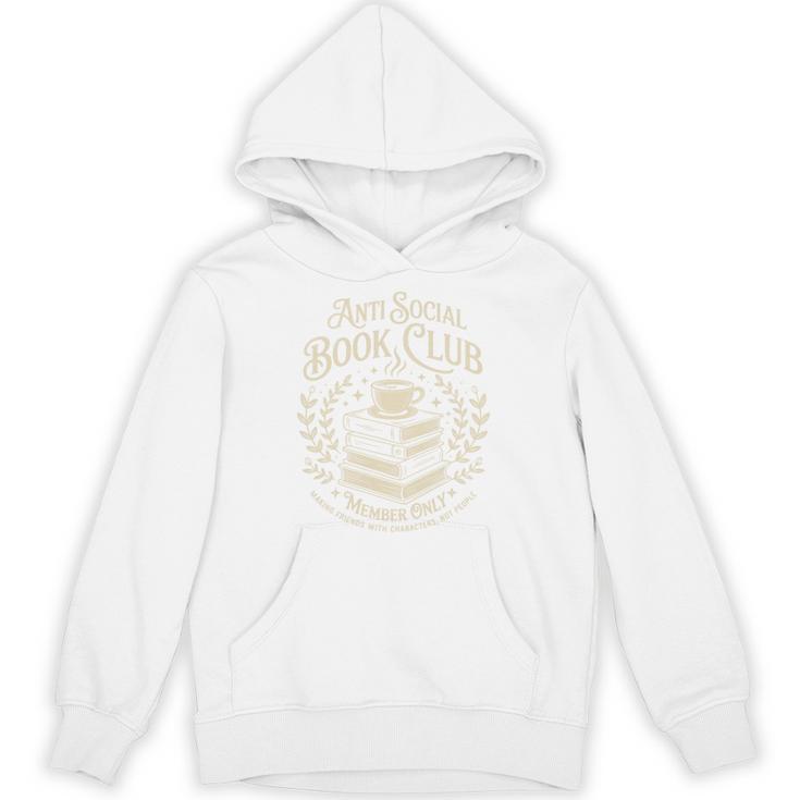 Introvert Books Club Member Coffee Book Lovers Vintage Premium Tri-Blend Unisex Hoodie