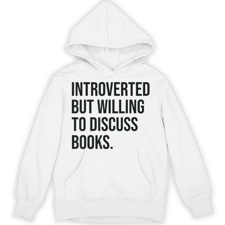 Introverted Bookworm Books Introvert Unisex Hoodie