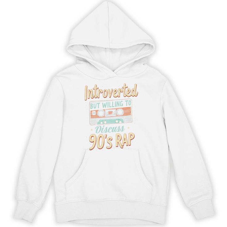 Introverted But Willing To Discuss 90s Rap Premium Tri-Blend Unisex Hoodie