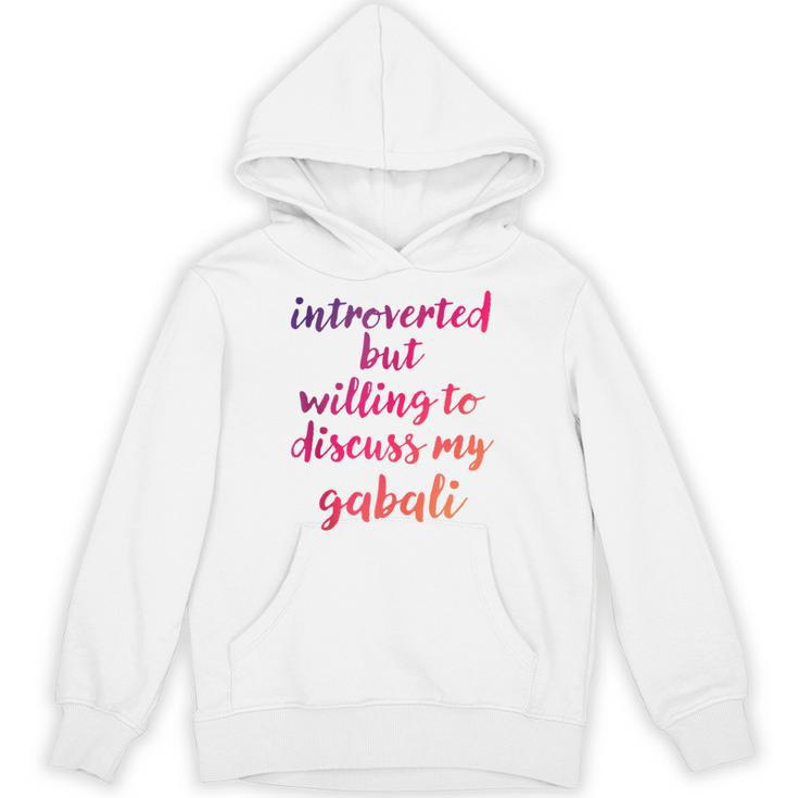 Introverted Willing To Discuss Gabali Introvert Unisex Hoodie