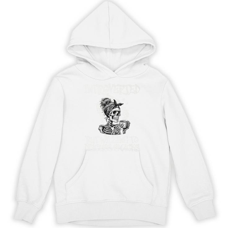 Introverted But Willing To Discuss Snacks Coffee Premium Unisex Hoodie