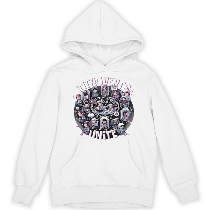 Introverts Unite Quirky Solitude Unisex Hoodie