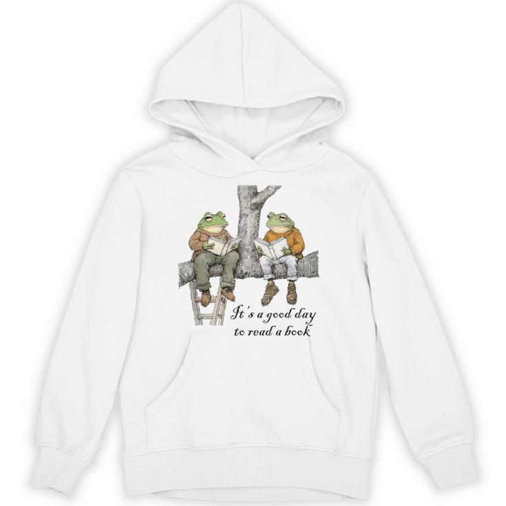 It's A Good Day To Read A Book Frog Toad Unisex Hoodie
