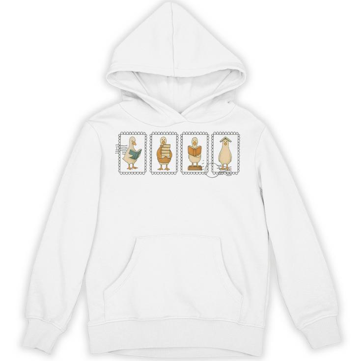 Just A Bookish Goose Reader SillyGoose Book Lover Outfit Unisex Hoodie