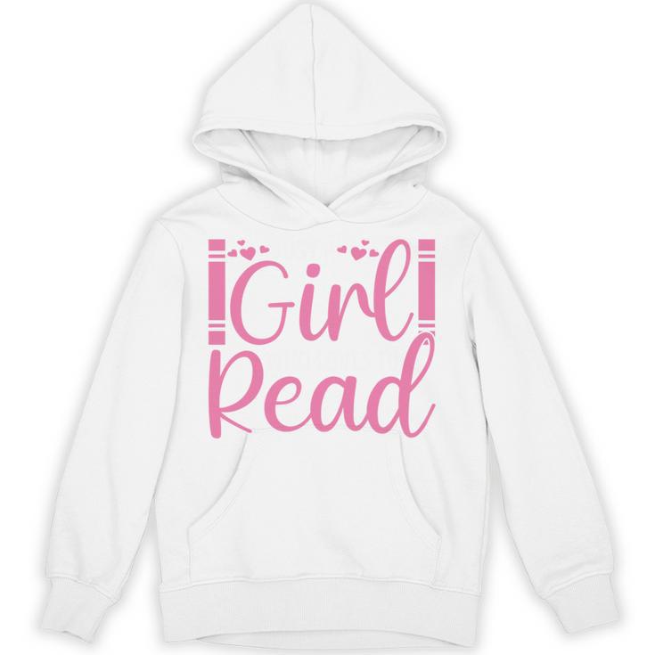 Just A Girl Who Loves To Read Book Lover Reading Books Unisex Hoodie