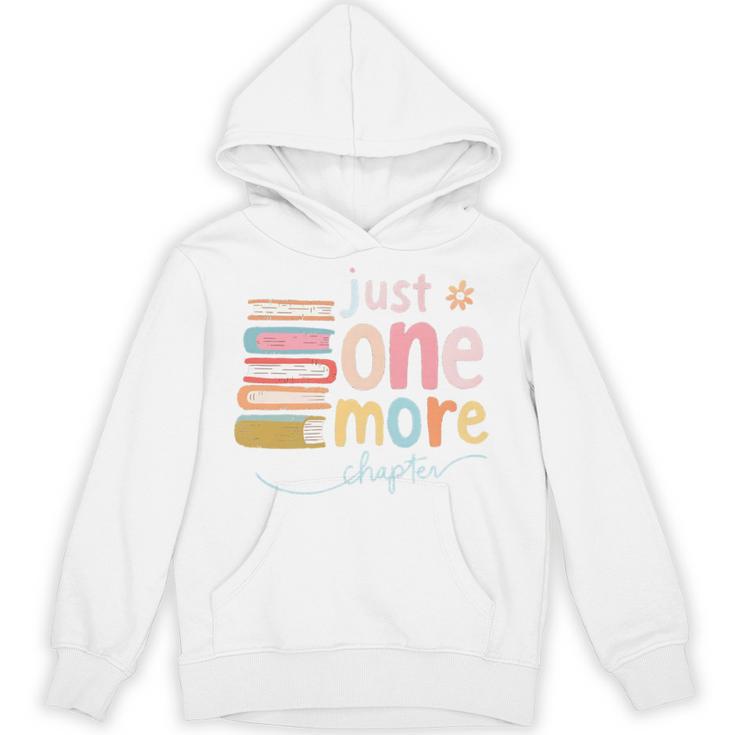 Just One More Chapter Artistic Pastel Book Lover Vibe Unisex Hoodie