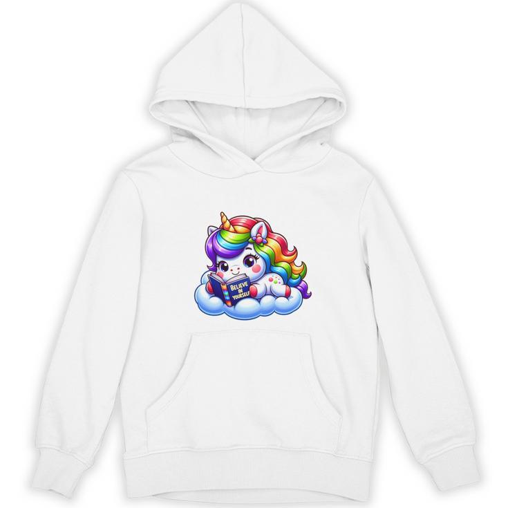 Just One More Chapter Bookish Book Unicorn Reading Book Unisex Hoodie