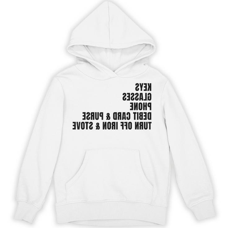 Keys Glasses Phone Debit Card For Memory-Less Friends Mirror Unisex Hoodie
