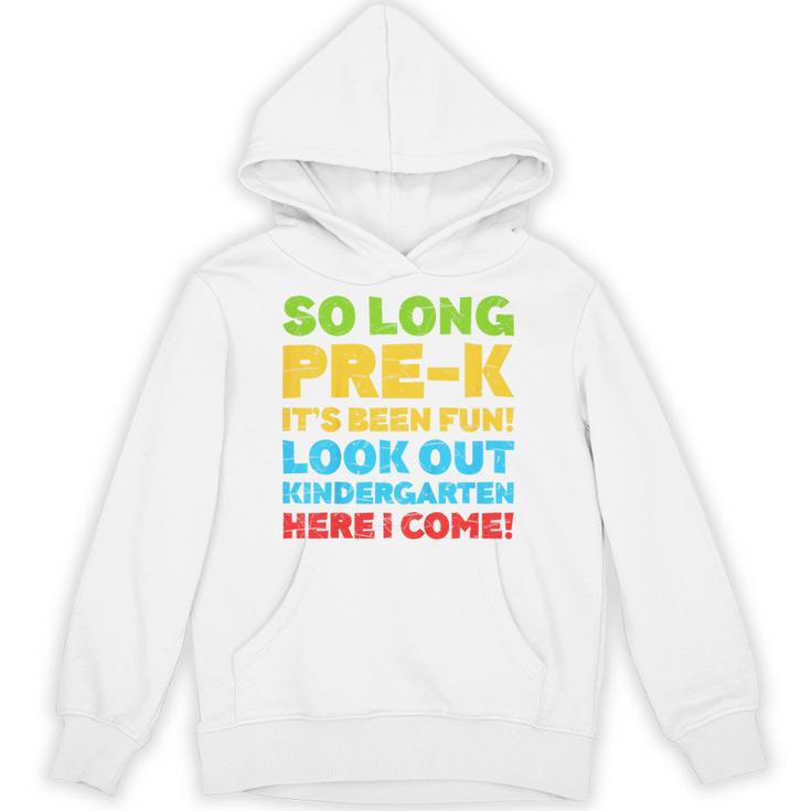 Kids So Long PRE-K It's Been Fun Shirt Boy Girl Graduation Unisex Hoodie