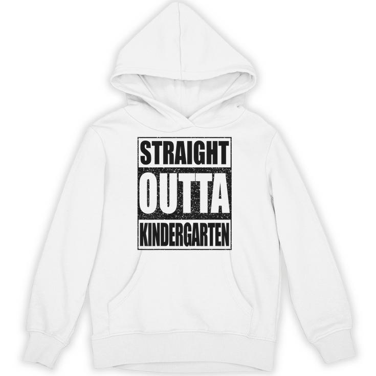 Kids Straight Outta Kindergarten Shirt Boy Girl Graduation Unisex Hoodie