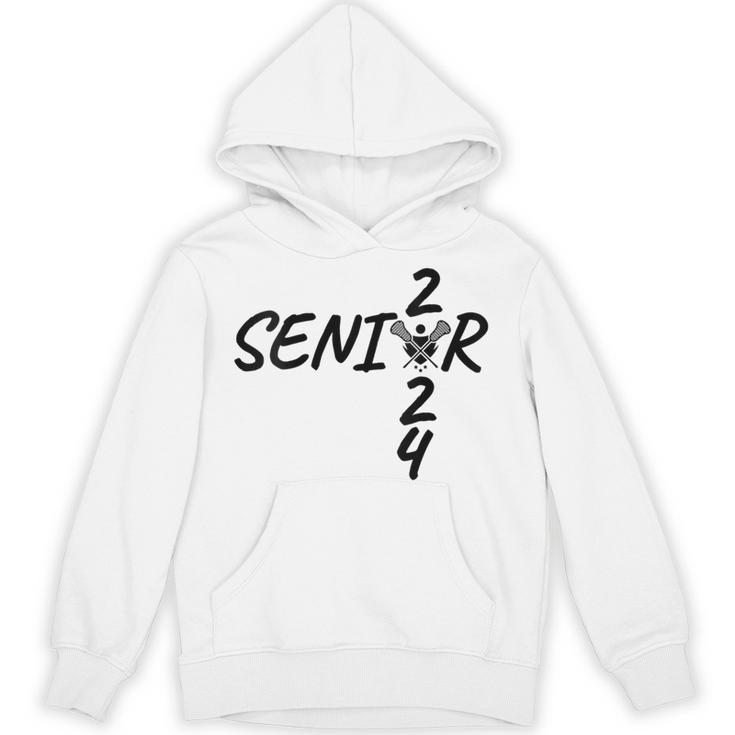 Lacrosse Senior 2024 Sticks And Ball Graduation Unisex Hoodie
