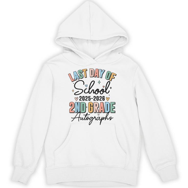 Last Day Of School Autograph 2nd Grade Graduation Boys Girls Unisex Hoodie