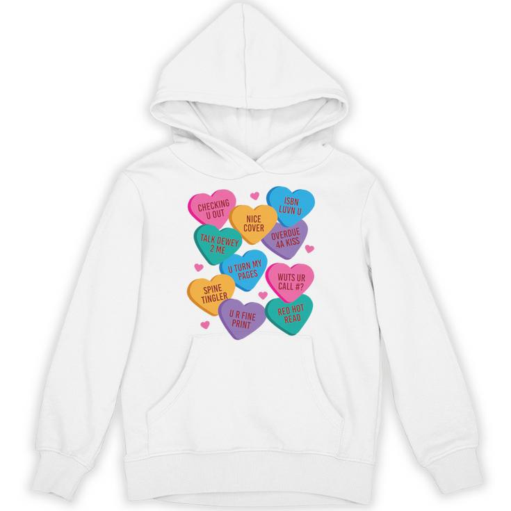Librarian Shirt Valentines Book Worm Reading Tshirt Premium Tri-Blend Unisex Hoodie