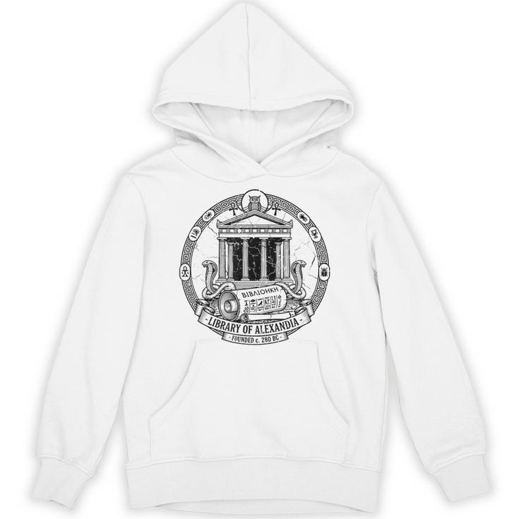 Library Of Alexandria Ancient Book Lover Librarian Books Unisex Hoodie