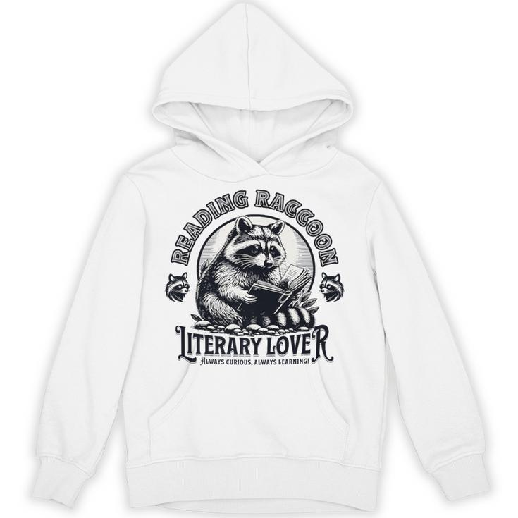 Literary Lover Reading Raccoon Books Premium Unisex Hoodie