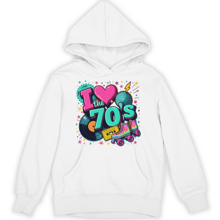 I Love The 70s Retro Cassette Roller Vinyl Disco Nostalgia Unisex Hoodie