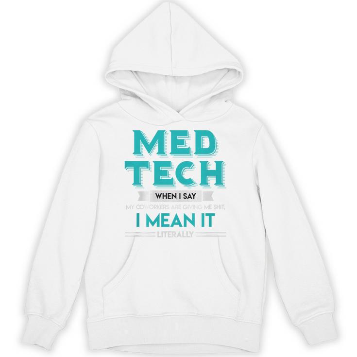 Med Tech Medical Technician Gag Lab Graduation Premium Unisex Hoodie