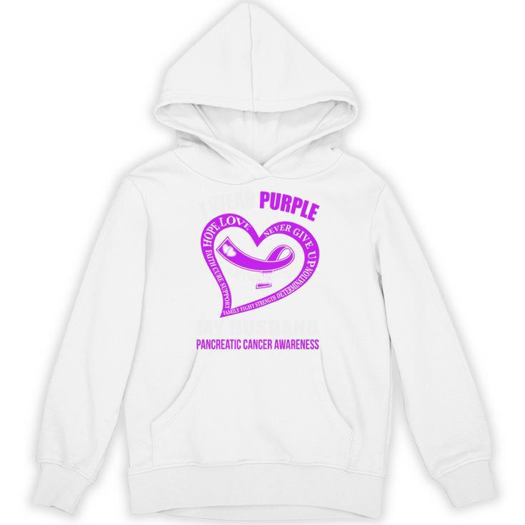 In My Memory Of My Husband PANCREATIC CANCER AWARENESS Unisex Hoodie