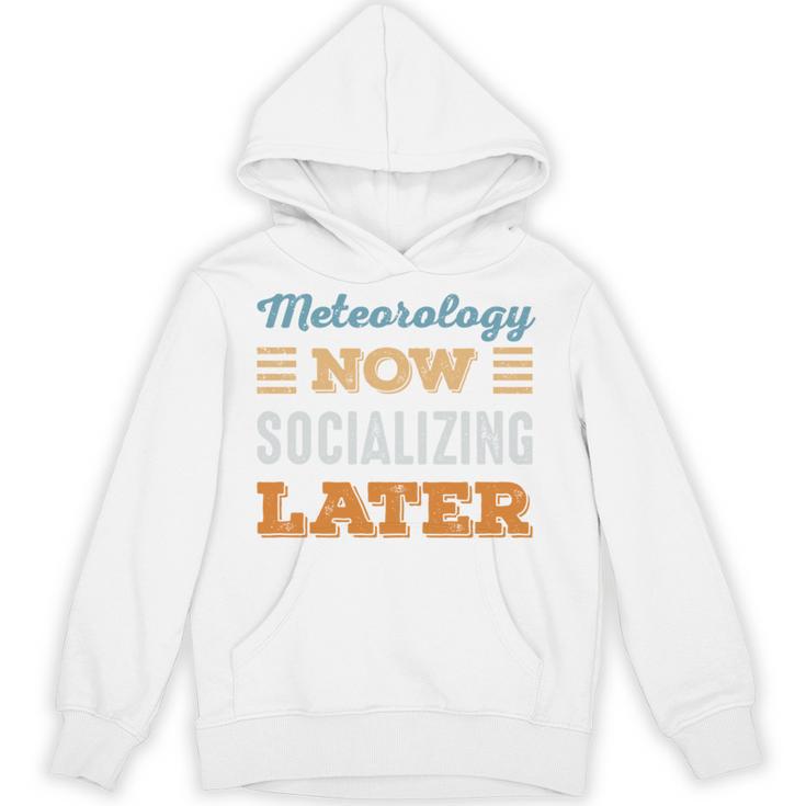 Meteorology Now Minimal Socializing Introvert Vintage Unisex Hoodie