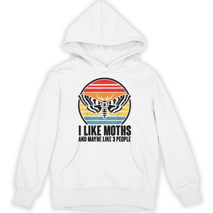 I Like Moths And Maybe 3 People Insect Moth Lovers Introvert Unisex Hoodie