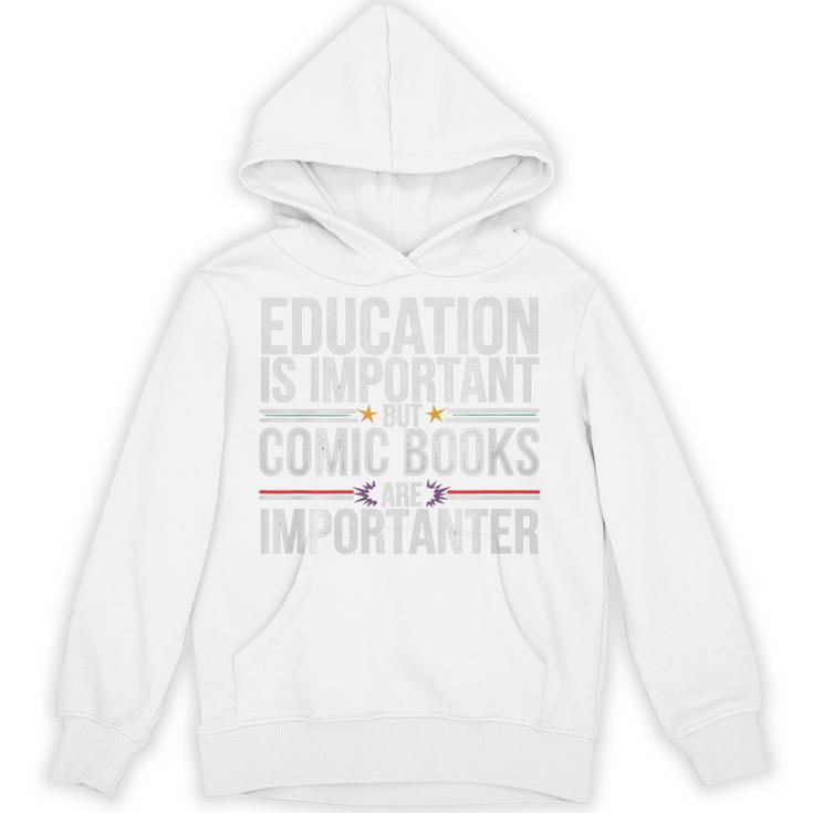 Who Needs Education Comic Books Are Importanter Premium Tri-Blend Unisex Hoodie