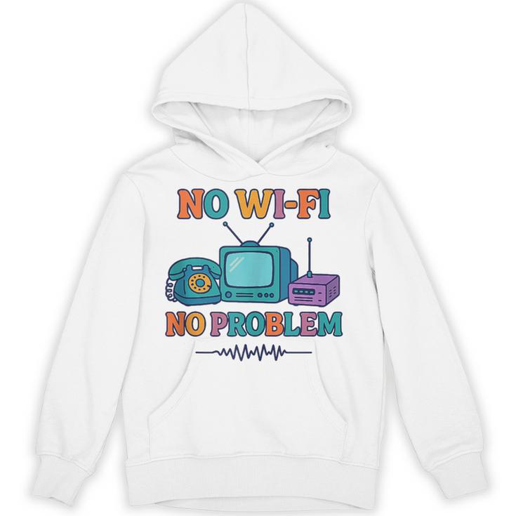 No Wi-Fi No Problem – Retro Dial Up Tech Nostalgia Unisex Hoodie