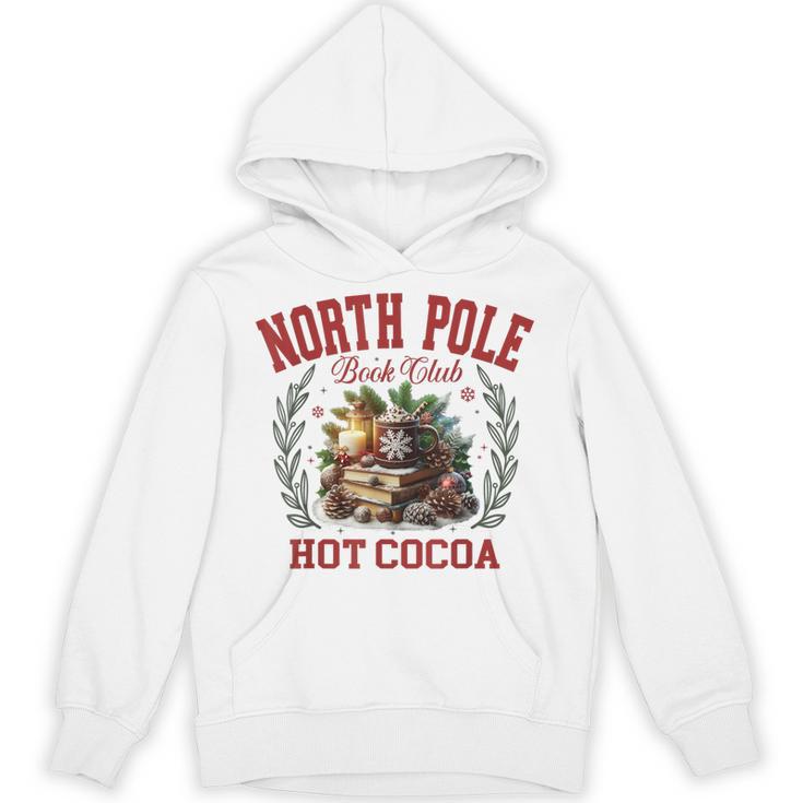 North Pole Book Club Hot Cocoa Bookworm Christmas Xmas Unisex Hoodie