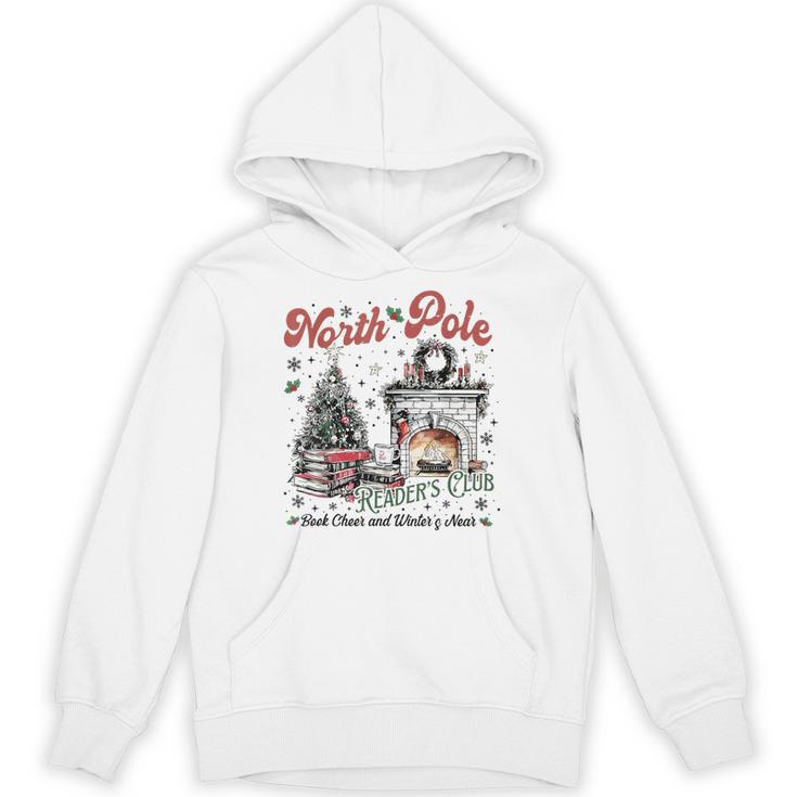 North Pole Book Club Book Lover Bookish Bookworm Christmas Unisex Hoodie
