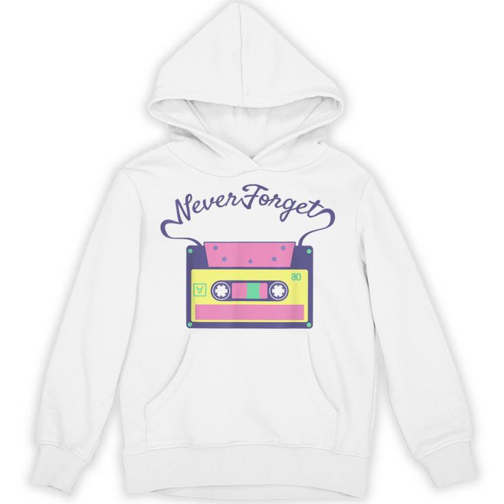 Nostalgia 1980s 80s 90s Costume Party Never Forget Unisex Hoodie
