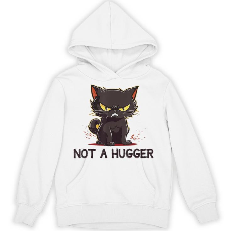 Not A Hugger Tee Angry Cat Sarcastic Cute Introvert Unisex Hoodie Not A Hugger Tee Angry Cat Sarcastic Cute Introvert Unisex Hoodie