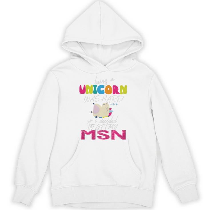 Nurse MSN Graduation Unicorn T-Shirt Nursing School Unisex Hoodie