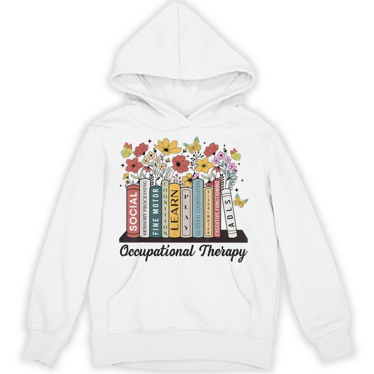 Occupational Therapy Wildflower Book OT Therapist Assistant Unisex Hoodie
