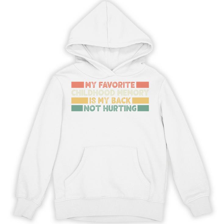 Old Man Woman Senior Citizen Back Not Hurting Memory Unisex Hoodie