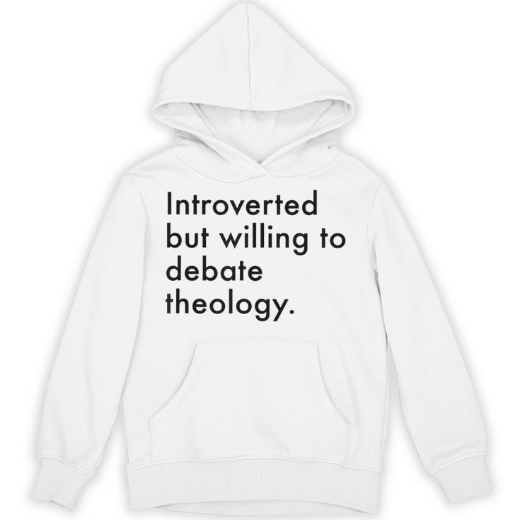 Theology Introvert Christian Conversation Starters Unisex Hoodie
