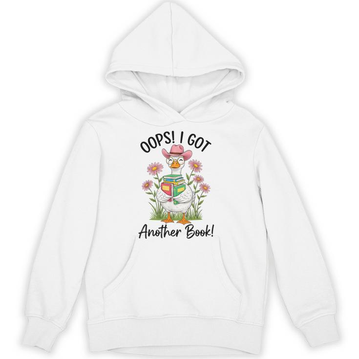 Oops I Got Another Book Cute Goose Librarian Reading Teacher Unisex Hoodie