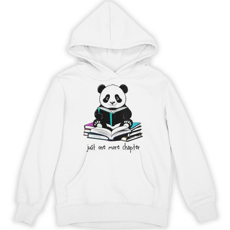 Panda Reading Chapter Books Unisex Hoodie