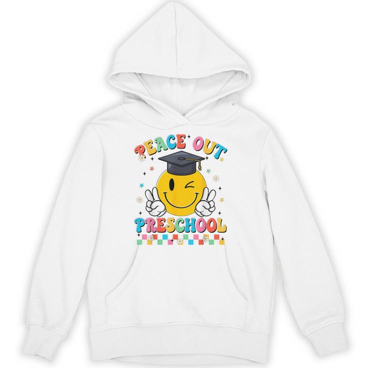 Peace Out Preschool Graduation Last Day Teachers Boys Girls Unisex Hoodie