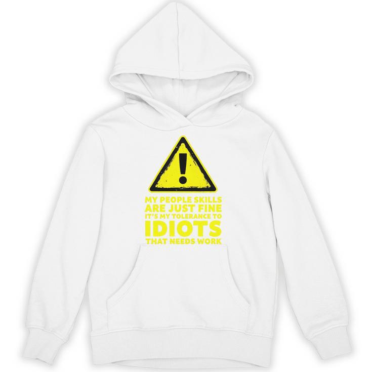 My People Skills Are Just Fine Sarcastic Introvert Premium Tri-Blend Unisex Hoodie