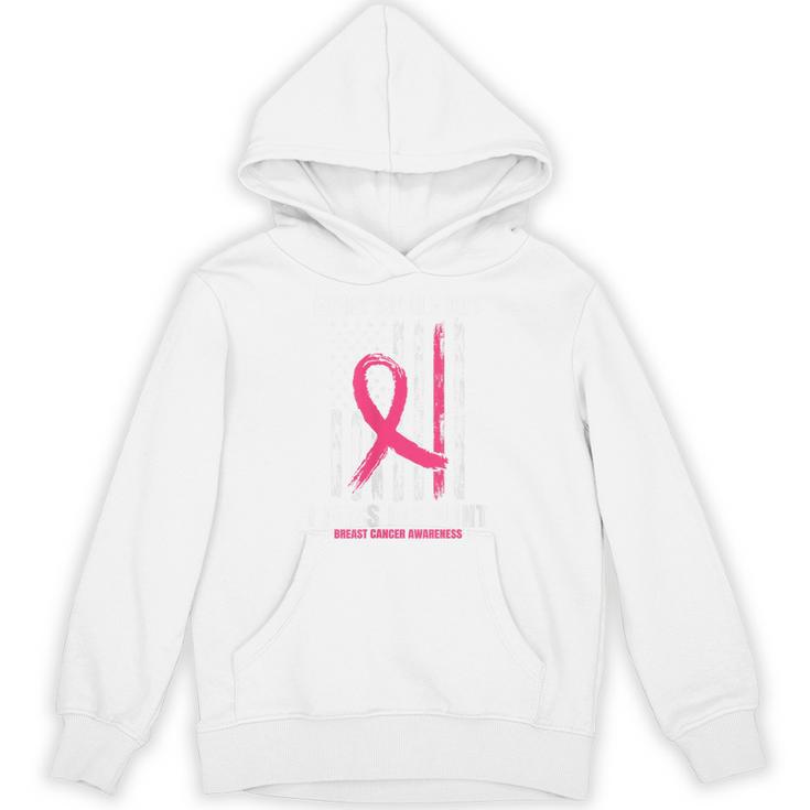 Pink In Memory Of Aunt Breast Cancer Awareness American Flag Unisex Hoodie