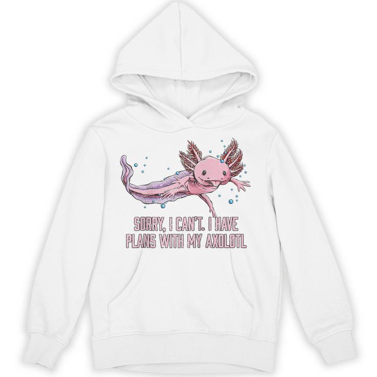 I Have Plans With My Axolotl Salamander Introvert Raglan Baseball Tee Unisex Hoodie