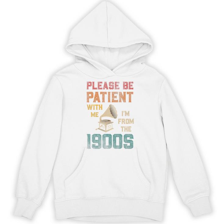Please Be Patient With Me I'm From The 1900s Cool Gramophone Premium Unisex Hoodie