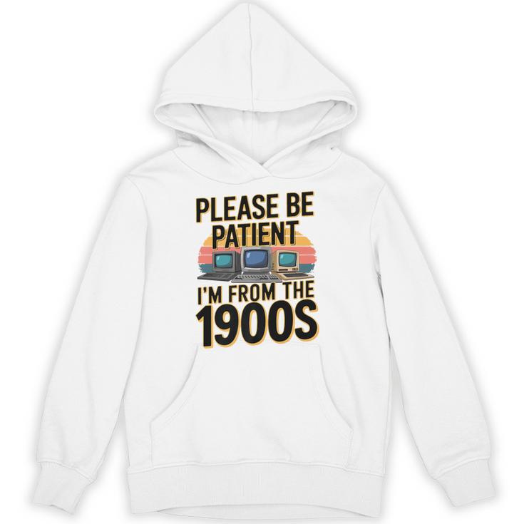 Please Be Patient I'm From The 1900s Retro Computer Premium Unisex Hoodie