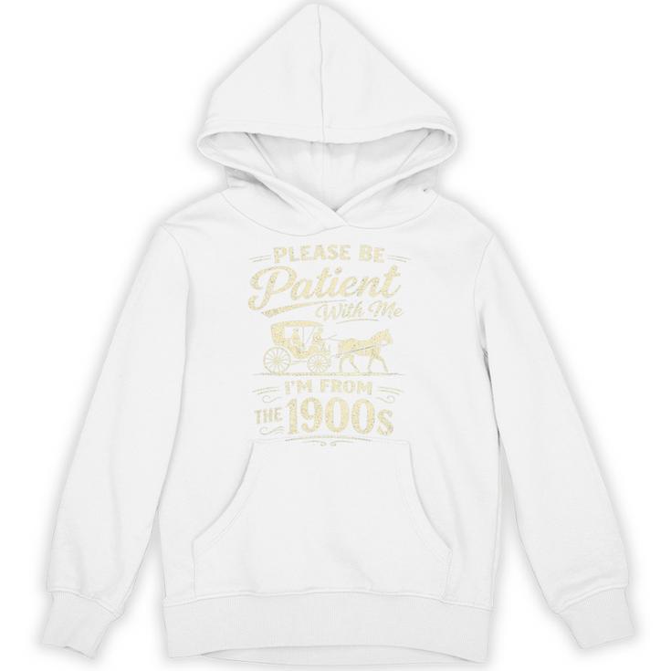 Please Be Patient With Me I'm From The 1900s Retro Premium Tri-Blend Unisex Hoodie