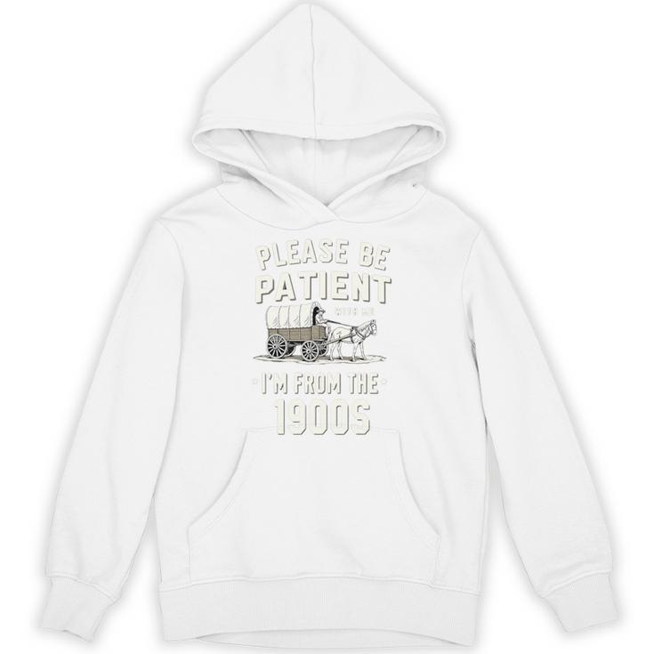 Please Be Patient I'm From The 1900s Retro Premium Tri-Blend Unisex Hoodie