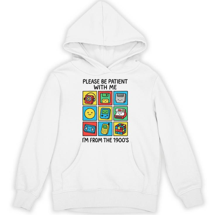 Please Be Patient With Me I'm From The 1900s Vintage 90s Premium Tri-Blend Unisex Hoodie