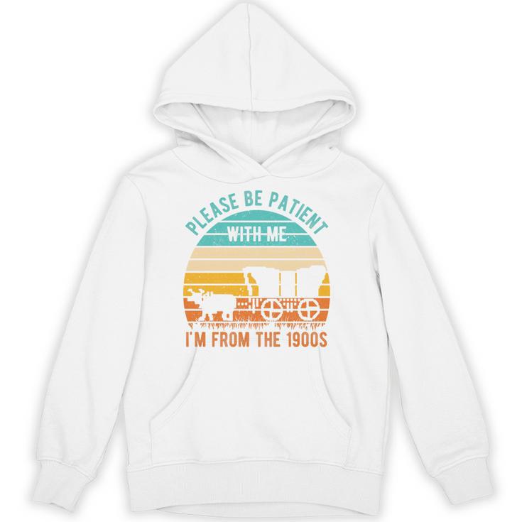 PLEASE BE PATIENT I'M FROM THE 1900s Vintage 1900s 90s Premium Tri-Blend Unisex Hoodie