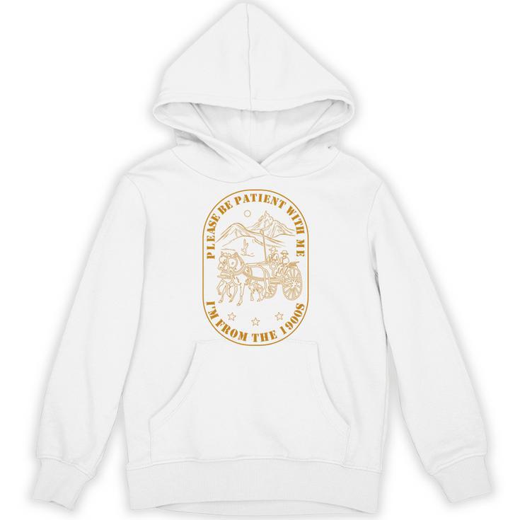 Please Be Patient I'm From The 1900s Vintage Country Gag Tee Premium Tri-Blend Unisex Hoodie