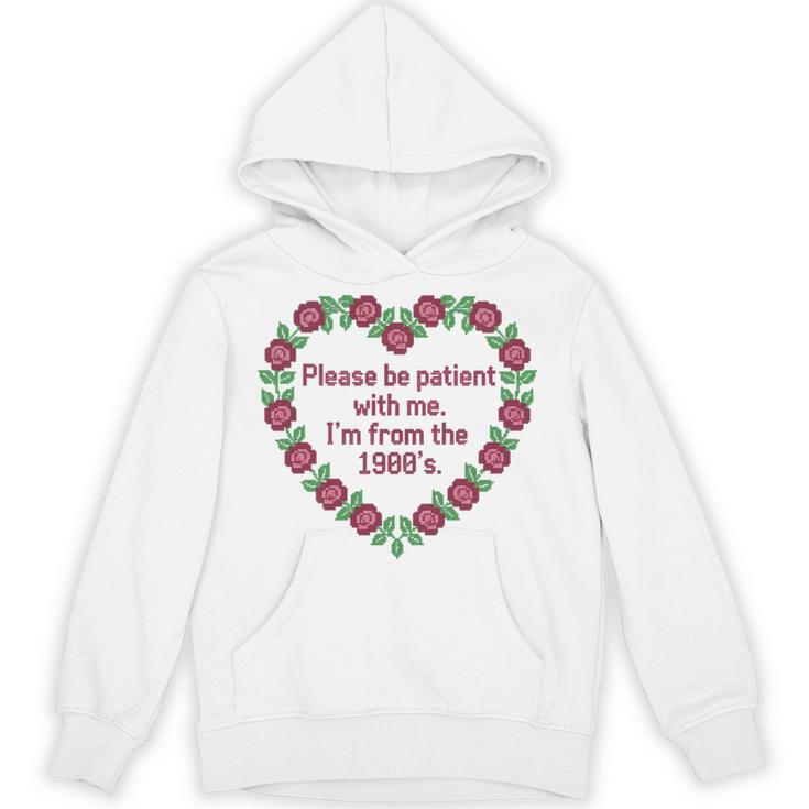 Please Be Patient With Me I'm From The 1900S Vintage Floral Premium Tri-Blend Unisex Hoodie
