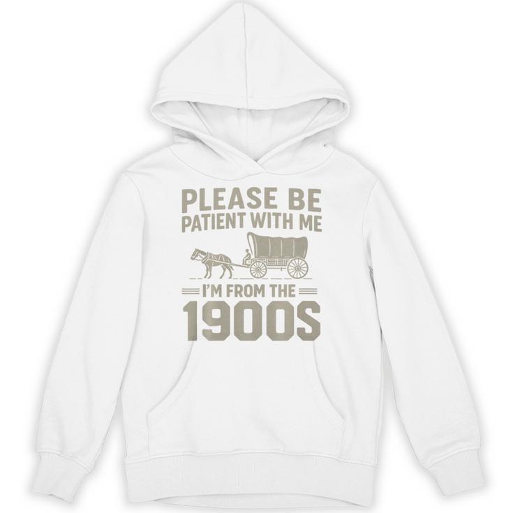 Please Be Patient I'm From The 1900s Vintage Over The Hill Premium Tri-Blend Unisex Hoodie
